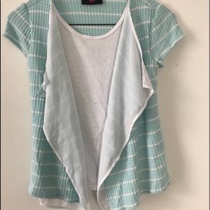 Cardigan with attached tank top